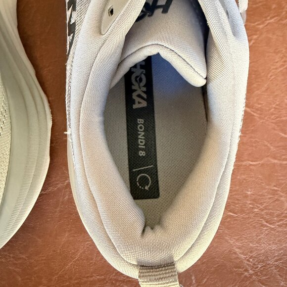 HOKA Men's Gray Bondi 8 Shoes 9.5 - Picture 16 of 17
